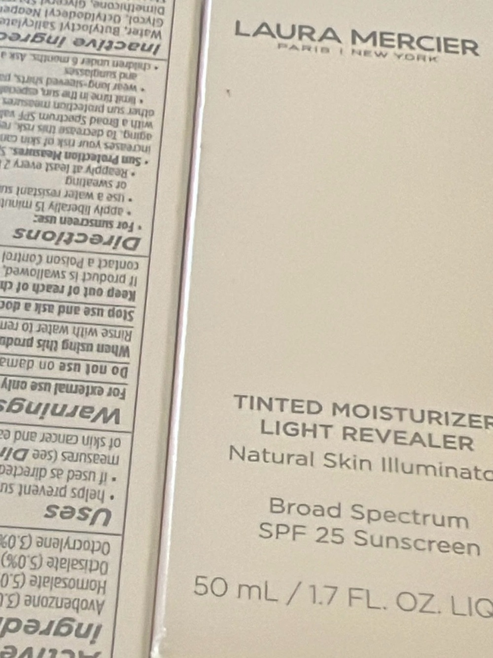 Laura Mercer tinted moisturizer light revealer ON1 Petal (Cream) exp- 7/27
